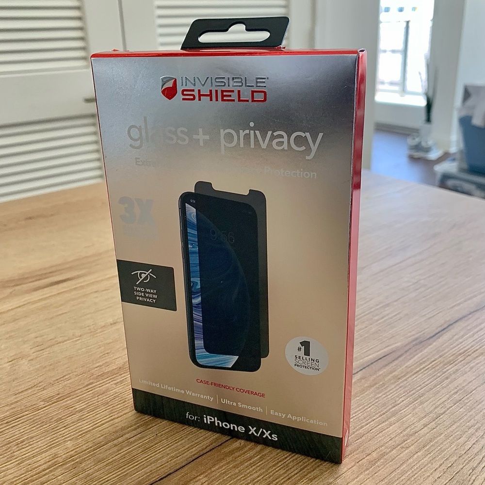 iPhone X/XS Screen Protector with Privacy Screen